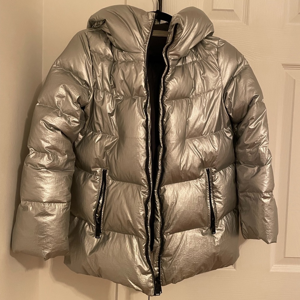 ADD metallic silver junior winter jacket